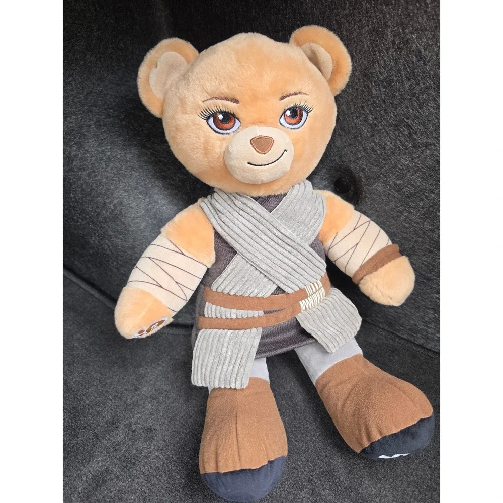 Build-A-Bear Star Wars Rey Teddy Bear Plush Scavenger Outfit Collectible Tan